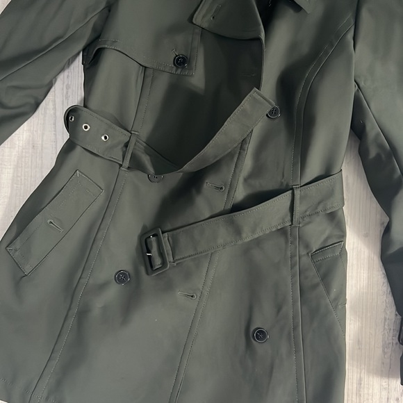 Fall/Spring olive green peacoat - Picture 2 of 8